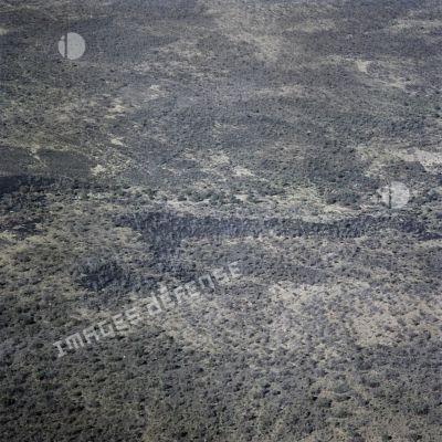 Vue aérienne de la région de M'Timane au Tchad.