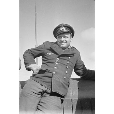 Sous-marinier de l'équipage de l'U-203, commandé par le Kapitänleutnant Mützelburg, à Saint-Nazaire, le 03 octobre 1941.