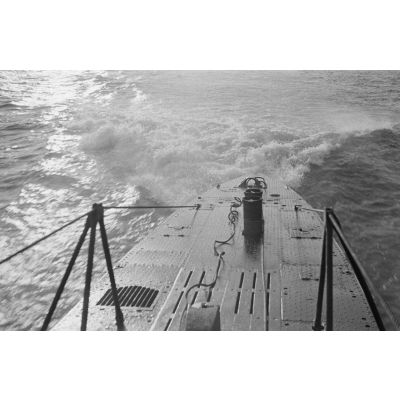 Retour au port de Saint-Nazaire du sous-marin U-553 commandé par le Kapitänleutnant Karl Thurmann.