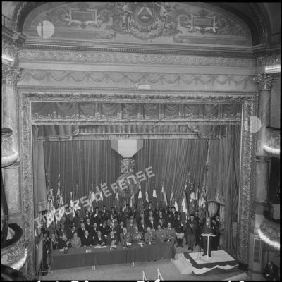 Congrès des médaillés militaires au théâtre de Constantine.