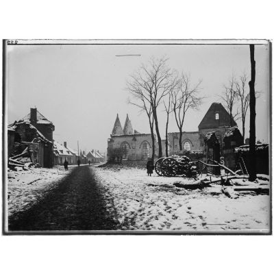 Eglise de Lihons-en-Santerre. Janvier 1915. [légende d'origine]