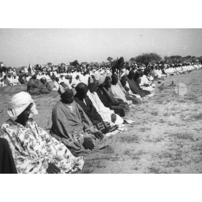 République de Haute-Volta, Dori, 1952. Grande prière de la fin du Ramadan.