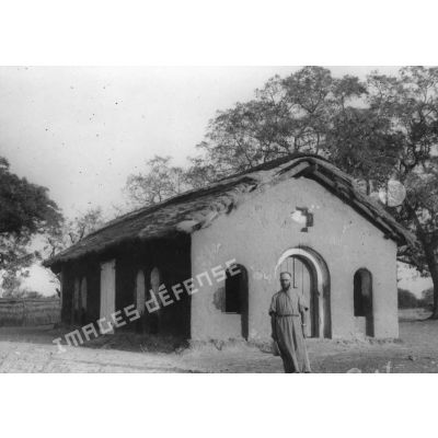 République de Haute-Volta, 1957. Chapelle de Tikonti.