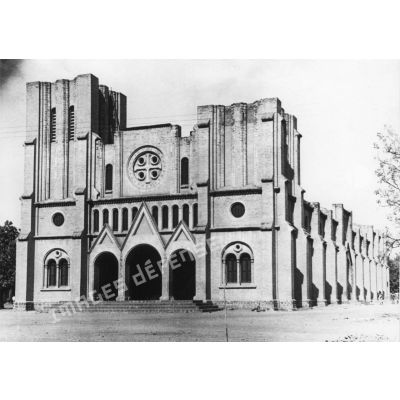 République de Haute-Volta, Ouagadougou, 1959. La Cathédrale.