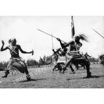 République Rwandaise, 1970. Danseurs "Intore".