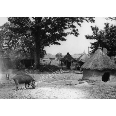 République togolaise, Blitta, 1954. Village Kabre.