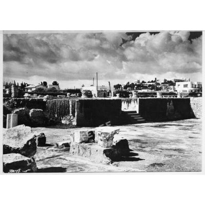 Tunisie, Carthage, 1963. Ruines romaines.