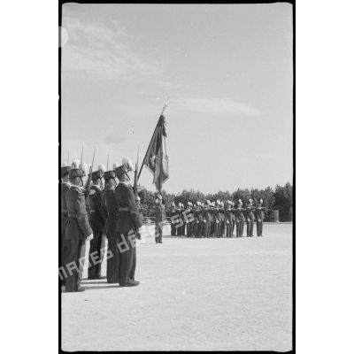 Baptême de la promotion Veille au drapeau à l'Ecole militaire interarmes de Cherchell.