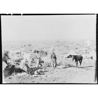 Une vue du camp de Berkanne. 1907. [légende d'origine]