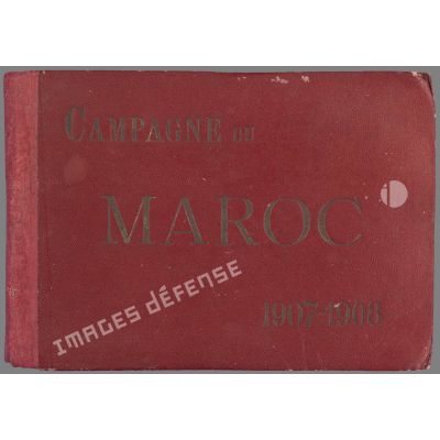Couverture du deuxième album du général Albert d'Amade portant sur la campagne du Maroc (1907-1908).