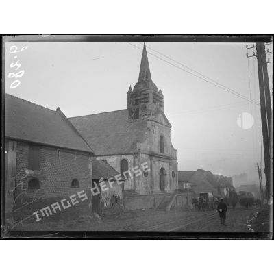 Chuignolles, Somme, l'église. [légende d'origine]