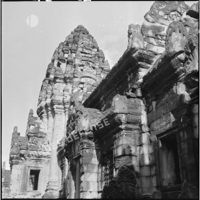 Une tour du temple dans la région d'Angkor.
