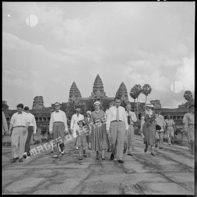 Visite de Richard Nixon à Angkor Vat.