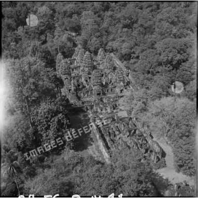 Vue aérienne du temple Banteay Kdei.