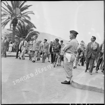 Visite du général De Gaulle à Saïda le 27 août 1959. [Description en cours]