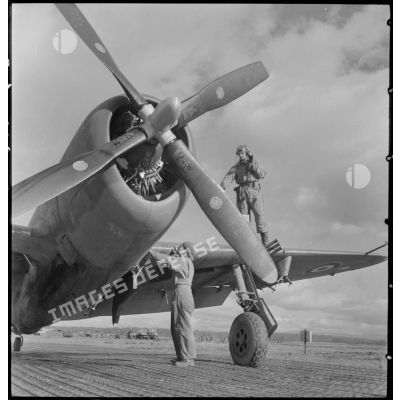 P-47 Thunderbolt et son hélice.