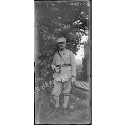 Clermont-en-Argonne, le général Goybet, commandant de la 157e division d'infanterie.<br> [légende d'origine]