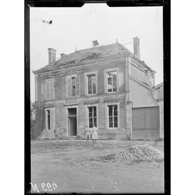Baconnes (Marne), la mairie, déc. 1916. [légende d'origine]