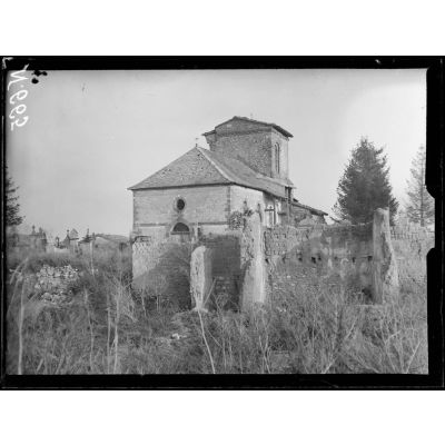 Baconnes (Marne), l'église, déc. 1916. [légende d'origine]