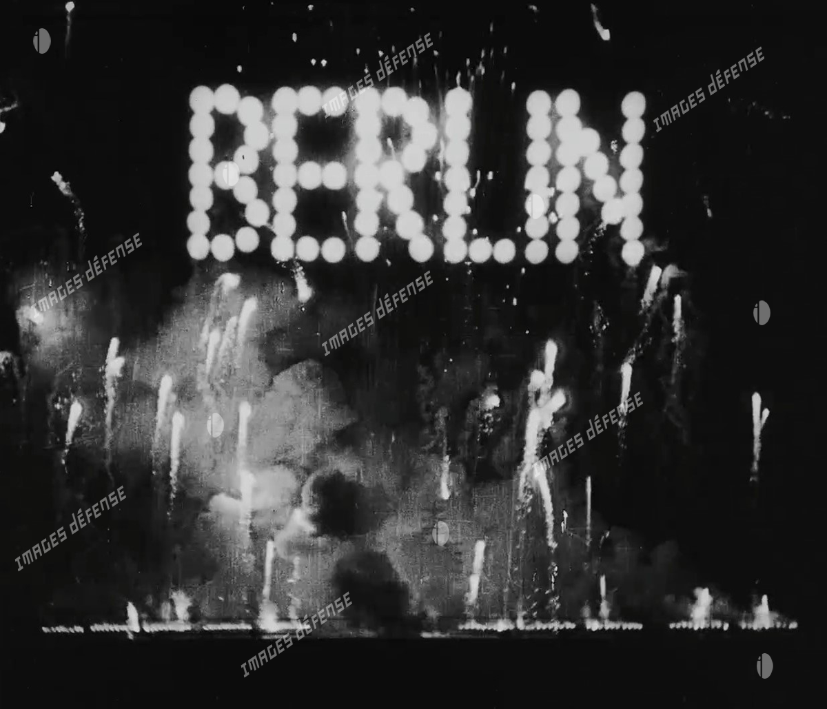 Feu d'artifices à Berlin au début des années 1930