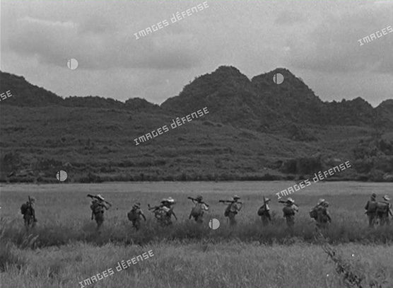 Soldats du corps expéditionnaire pendant la bataille d'Hoa Binh